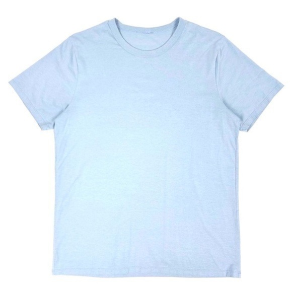 LULULEMON Fundamental Crew Short Sleeve Tech Tshirt in Dusty Blue Mens Small - Picture 1 of 5